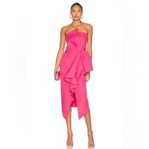 Elliatt Reception Ruffled Cocktail Dress
Fuchsia, Medium